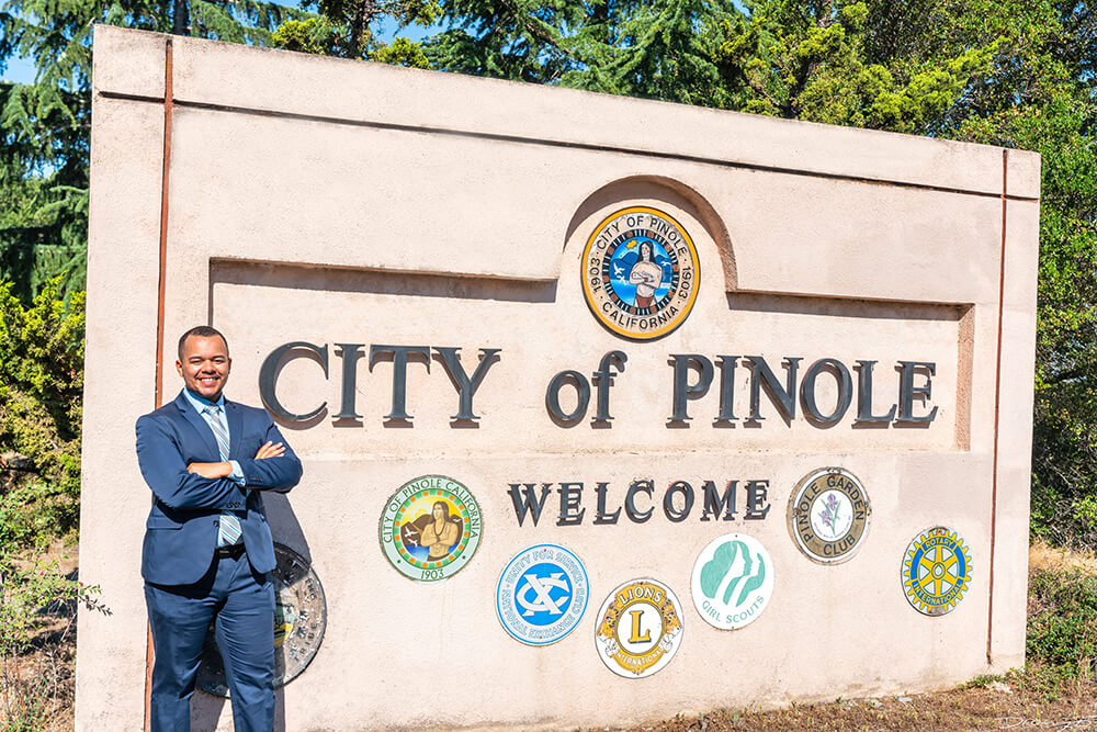 Portrait photo session with Devin Murphy, running for Pinole City Council in Pinole, CA.